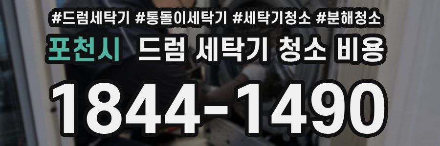포천시 드럼 세탁기 청소 비용