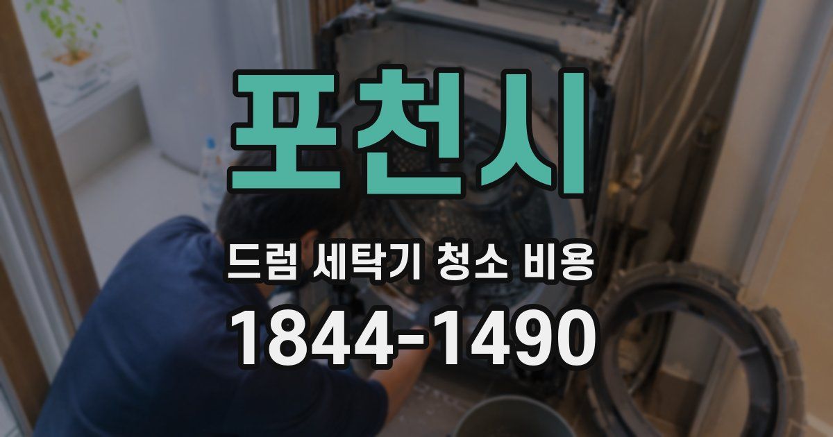 포천시 드럼 세탁기 청소 비용