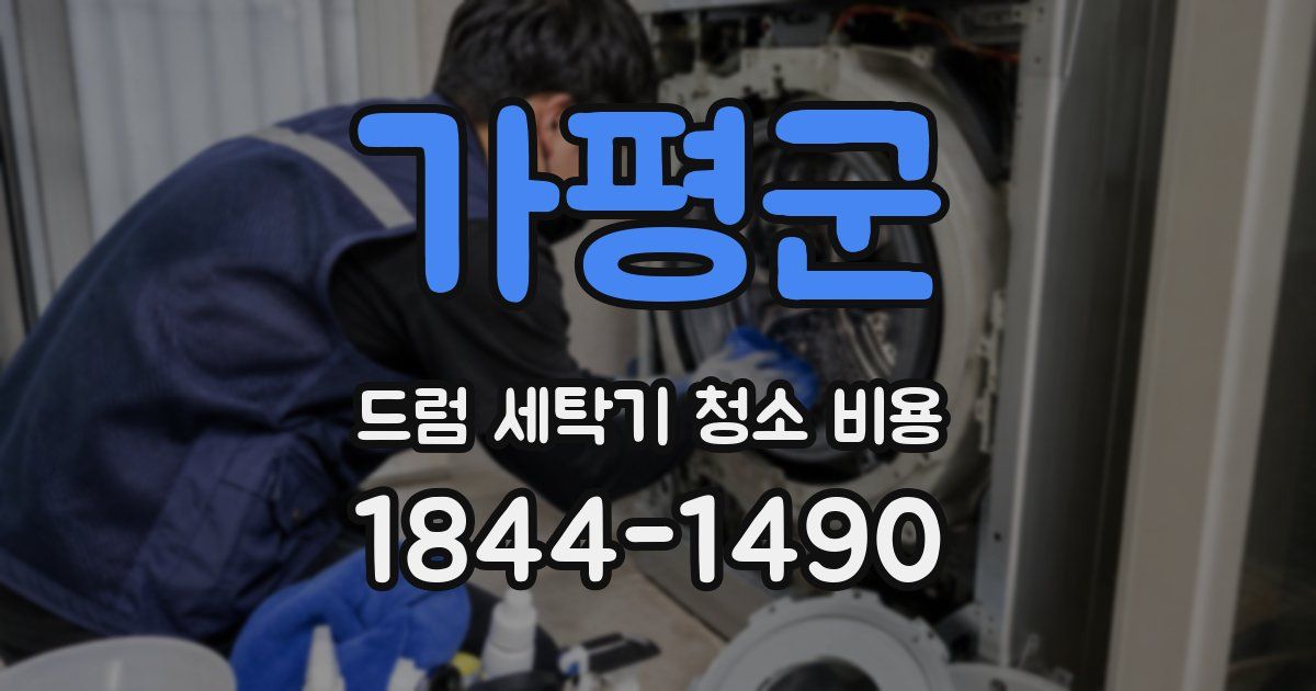 가평군 드럼 세탁기 청소 비용