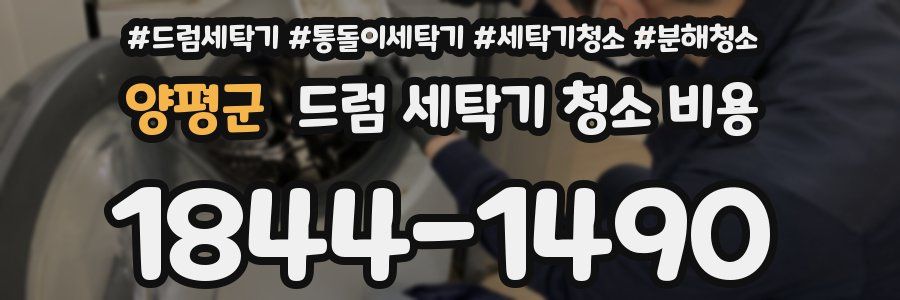 양평군 드럼 세탁기 청소 비용