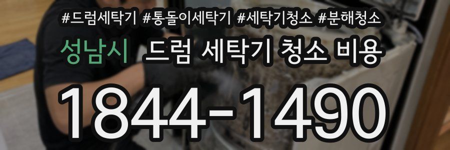 성남시 드럼 세탁기 청소 비용
