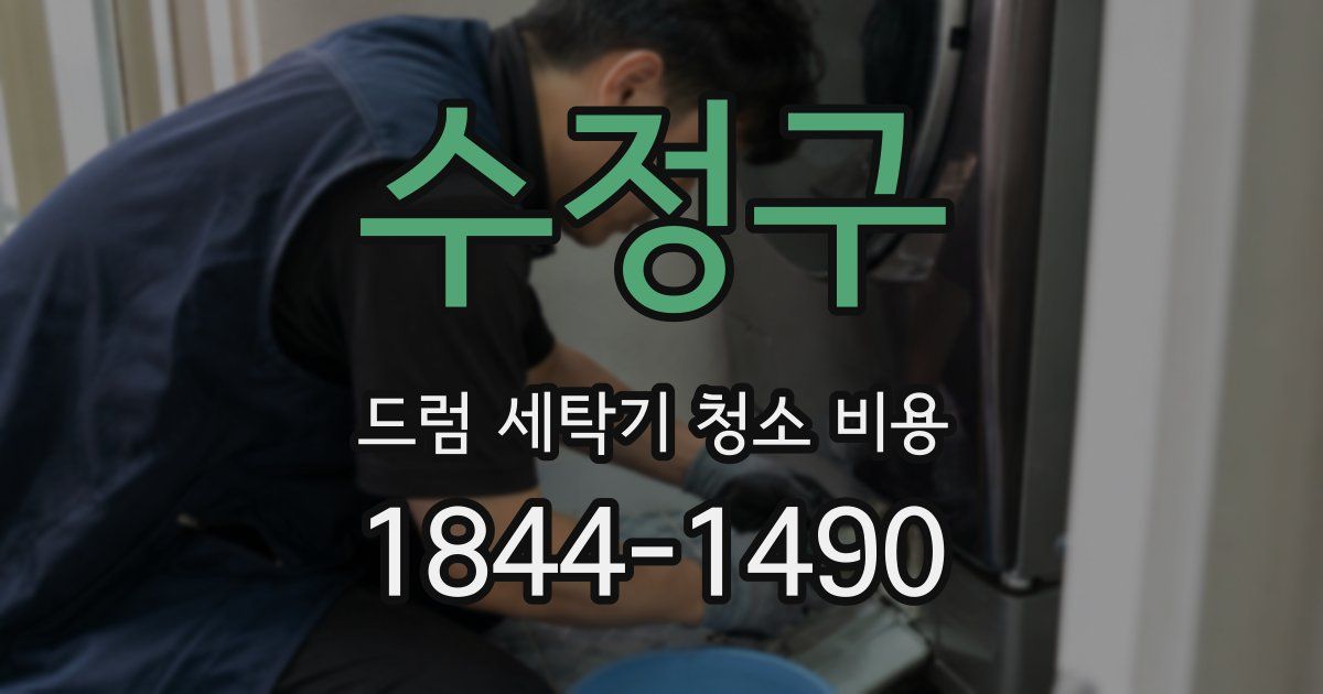 수정구 드럼 세탁기 청소 비용