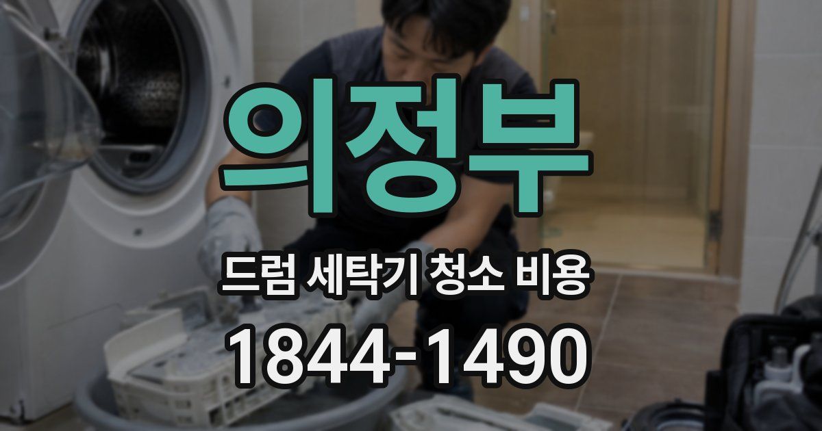의정부 드럼 세탁기 청소 비용