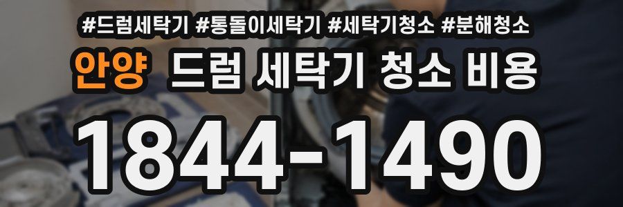안양 드럼 세탁기 청소 비용
