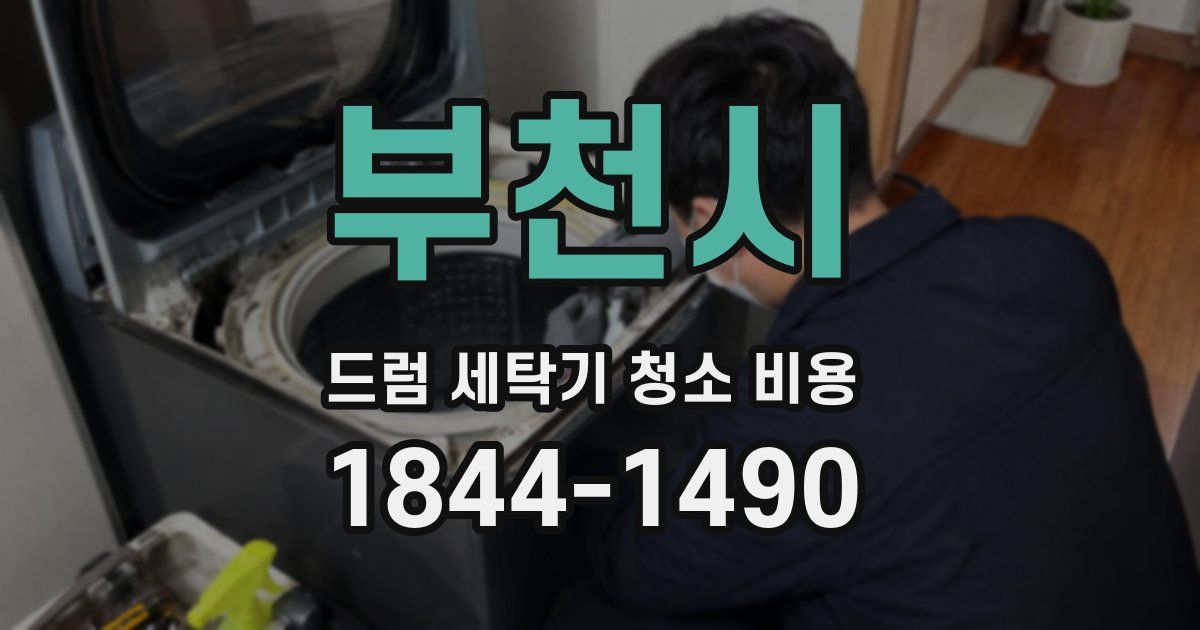 부천시 드럼 세탁기 청소 비용