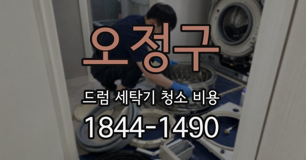 오정구 드럼 세탁기 청소 비용