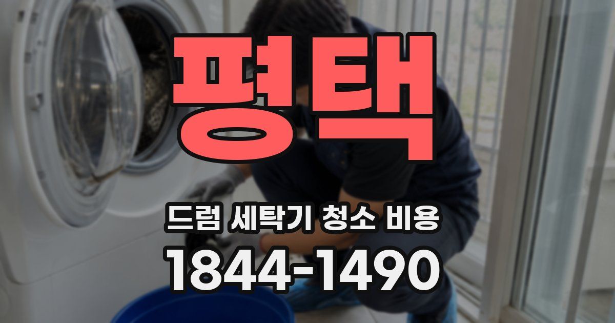 평택 드럼 세탁기 청소 비용