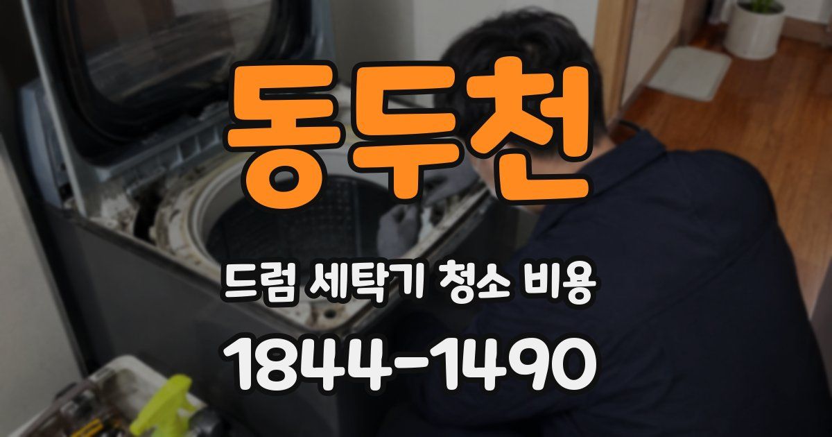 동두천 드럼 세탁기 청소 비용