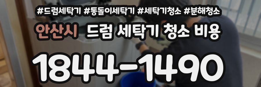안산시 드럼 세탁기 청소 비용