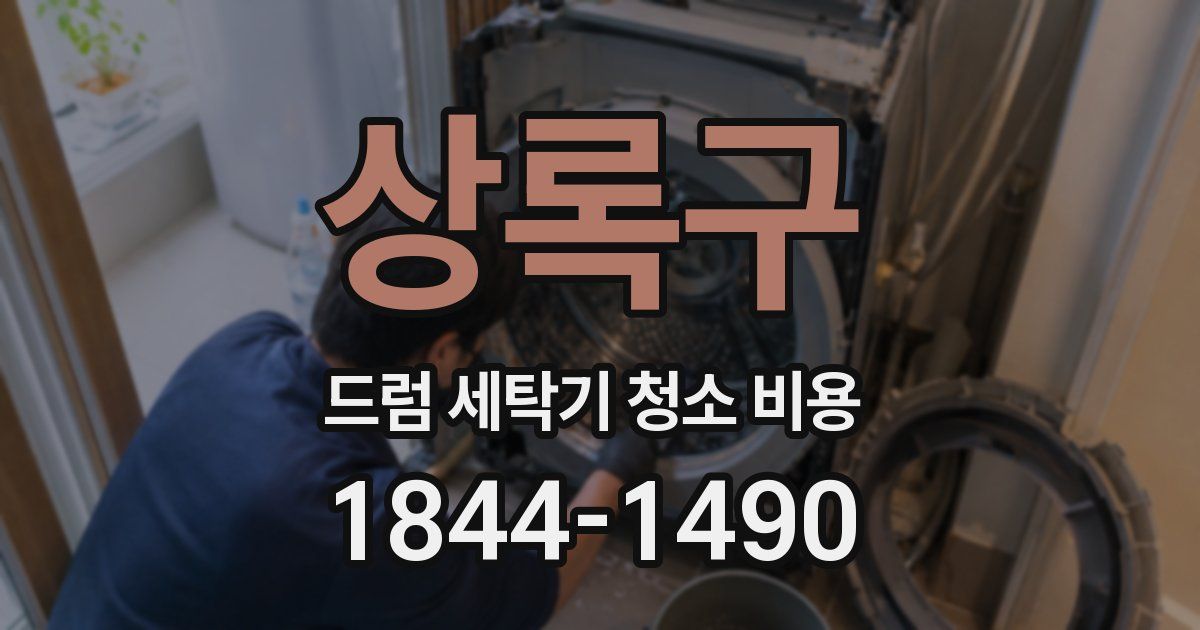 상록구 드럼 세탁기 청소 비용
