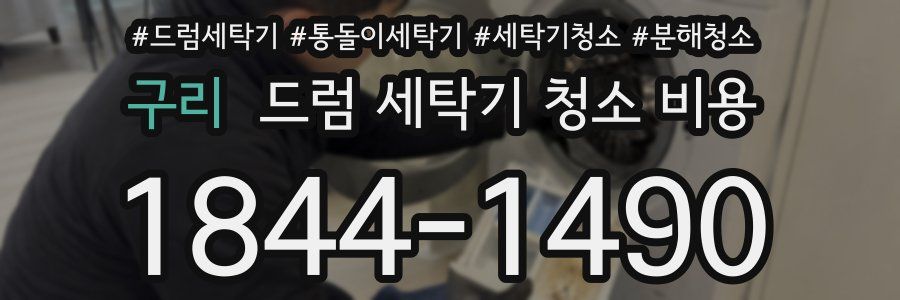 구리 드럼 세탁기 청소 비용