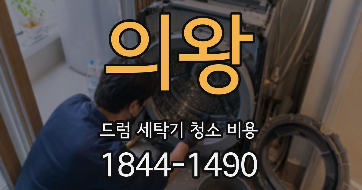 의왕 드럼 세탁기 청소 비용