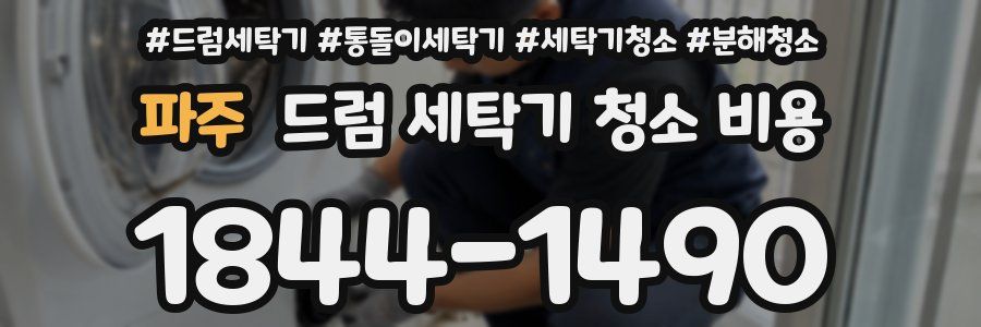 파주 드럼 세탁기 청소 비용