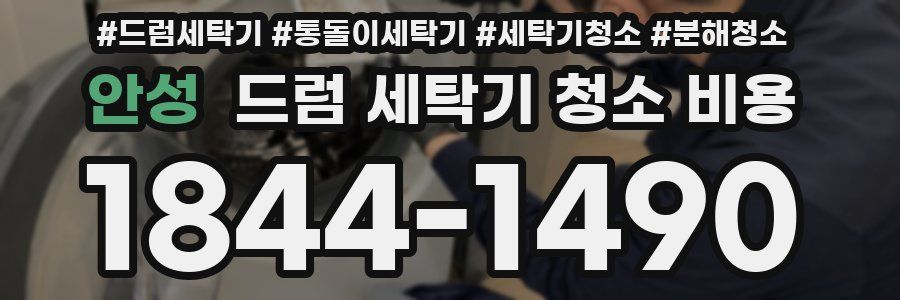 안성 드럼 세탁기 청소 비용