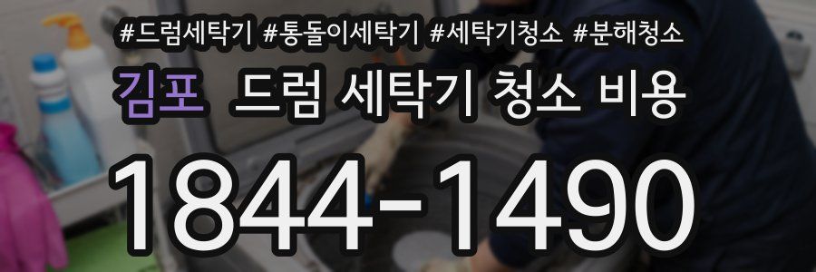 김포 드럼 세탁기 청소 비용