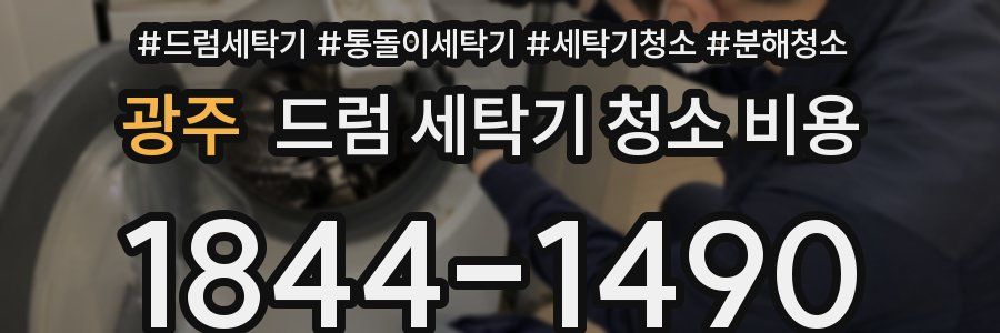 광주 드럼 세탁기 청소 비용