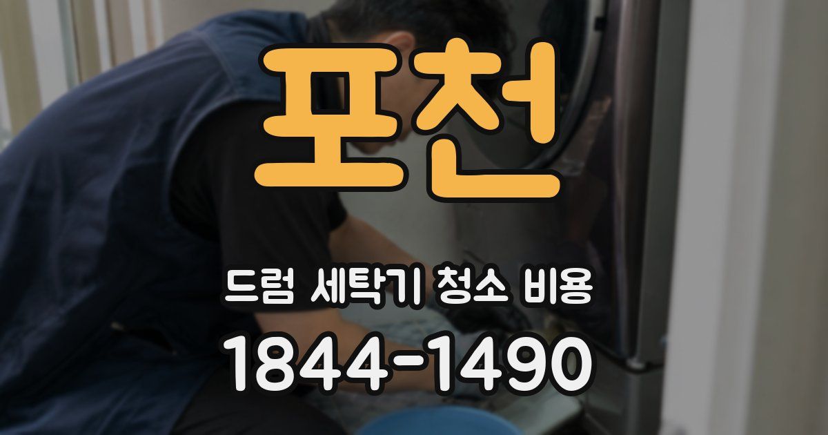포천 드럼 세탁기 청소 비용