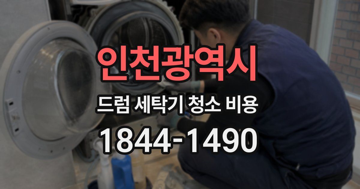 인천광역시 드럼 세탁기 청소 비용
