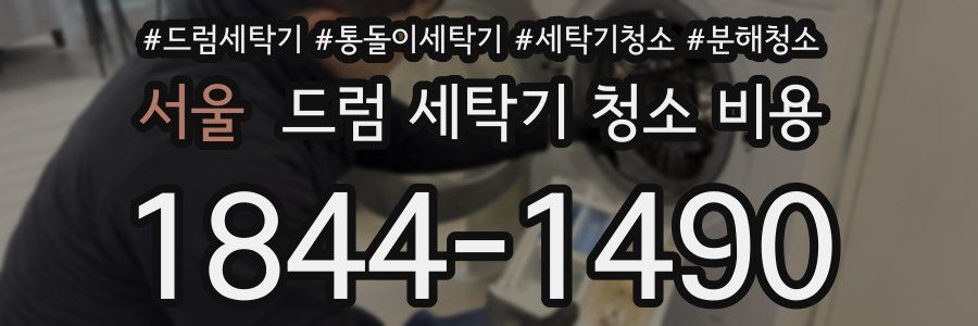 서울 드럼 세탁기 청소 비용