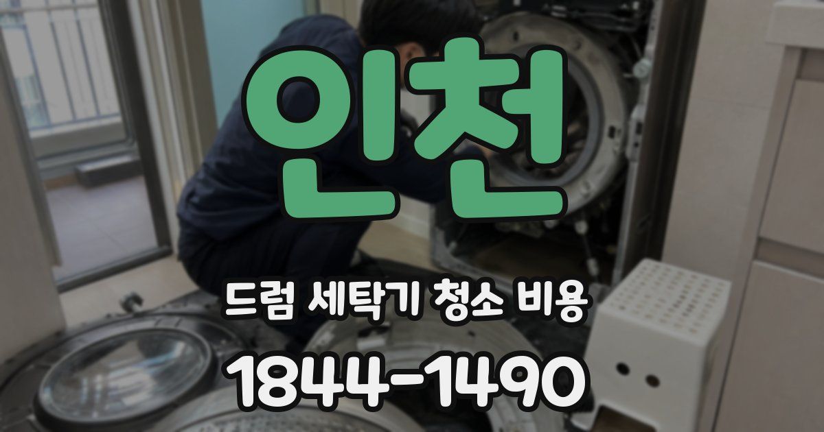 인천 드럼 세탁기 청소 비용