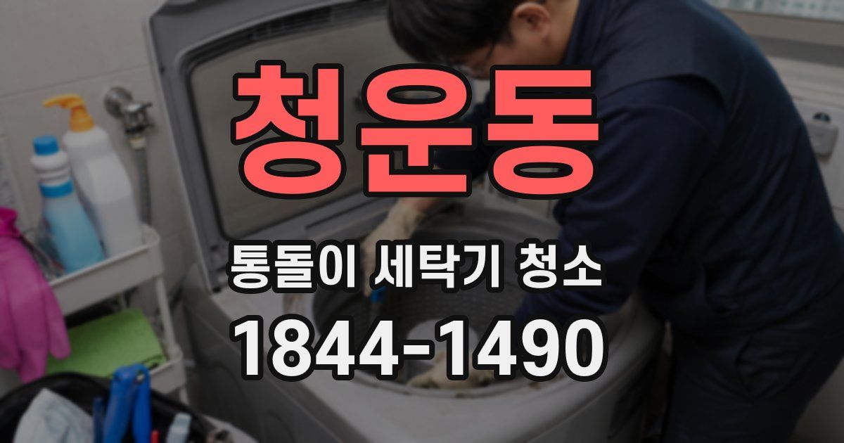 청운동 통돌이 세탁기 청소
