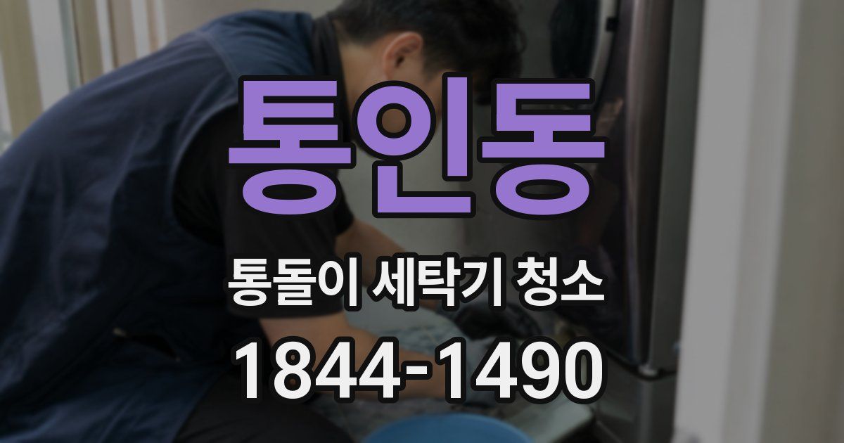 통인동 통돌이 세탁기 청소