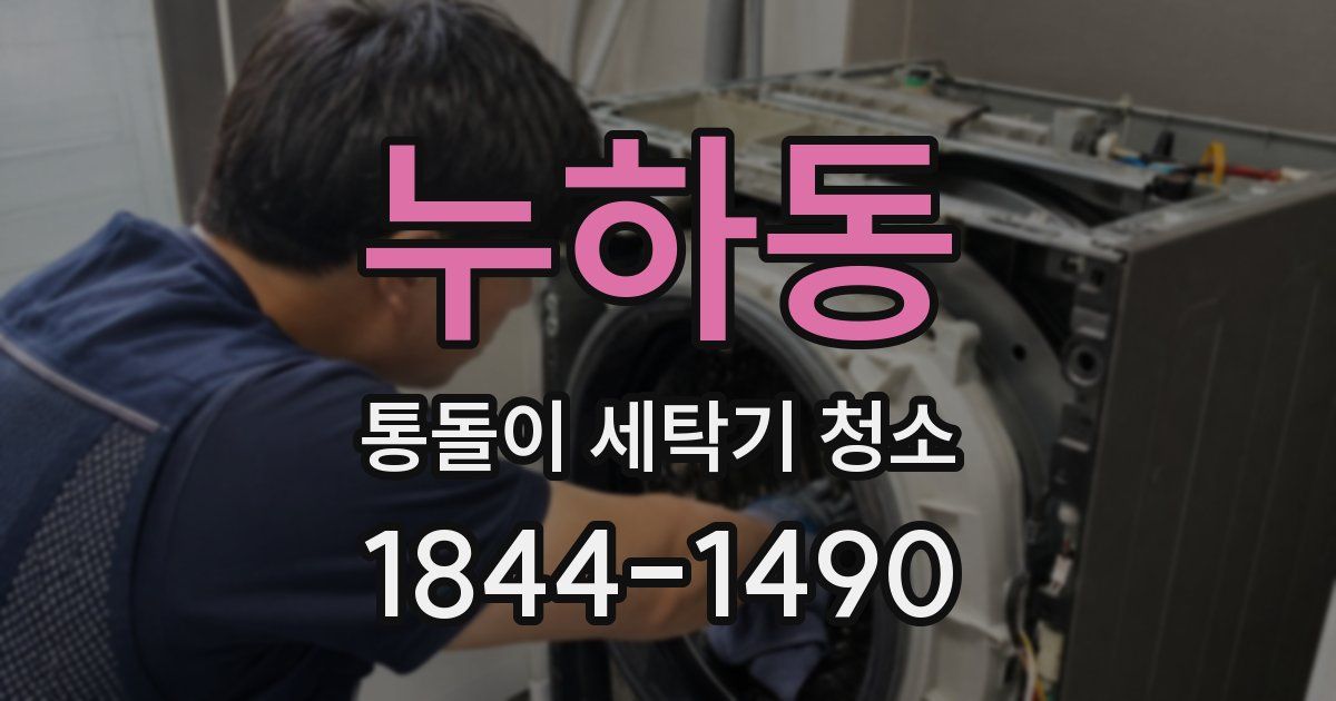 누하동 통돌이 세탁기 청소
