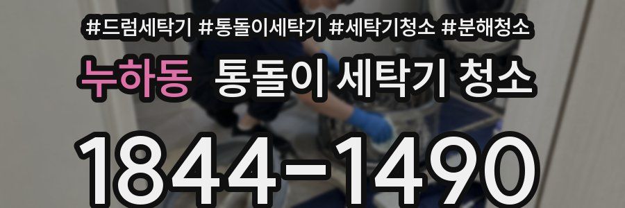 누하동 통돌이 세탁기 청소
