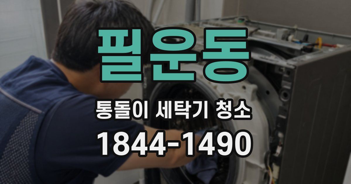 필운동 통돌이 세탁기 청소