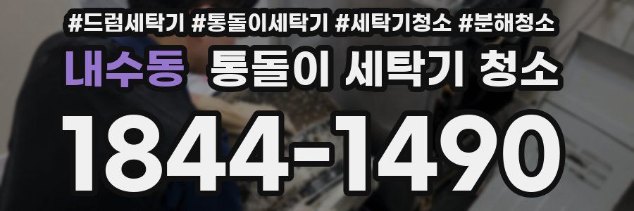 내수동 통돌이 세탁기 청소