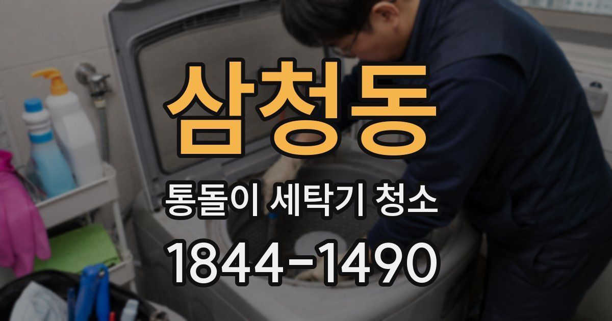 삼청동 통돌이 세탁기 청소