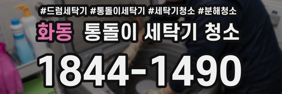 화동 통돌이 세탁기 청소