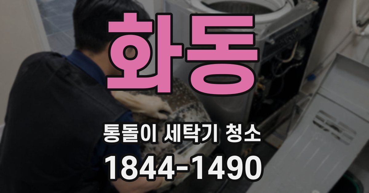 화동 통돌이 세탁기 청소