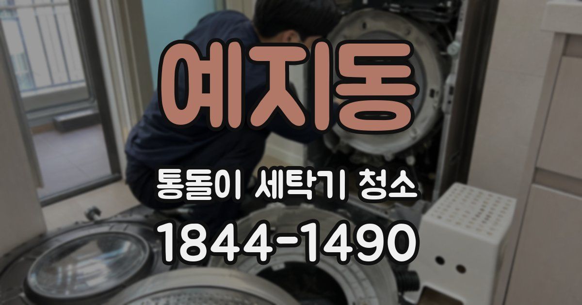 예지동 통돌이 세탁기 청소