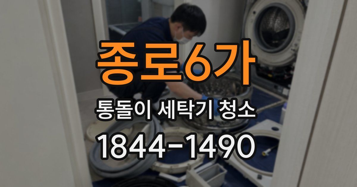 종로6가 통돌이 세탁기 청소