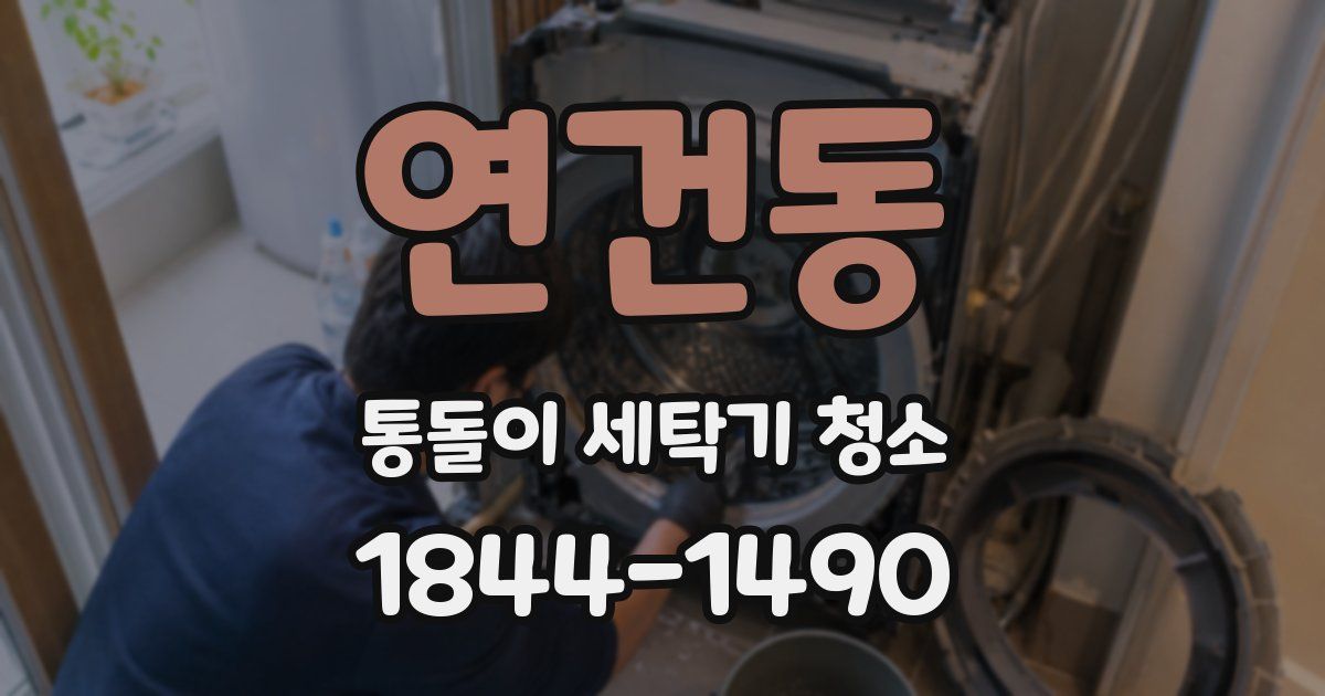 연건동 통돌이 세탁기 청소