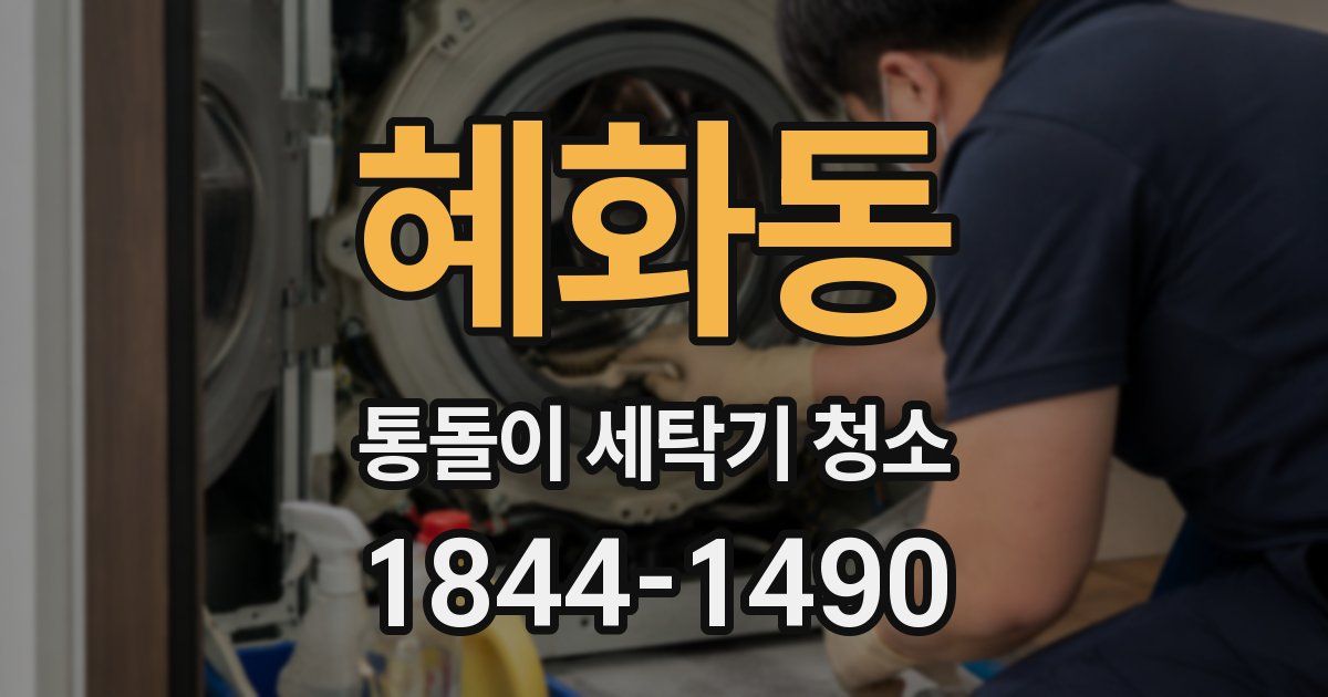 혜화동 통돌이 세탁기 청소