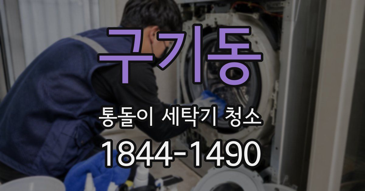 구기동 통돌이 세탁기 청소