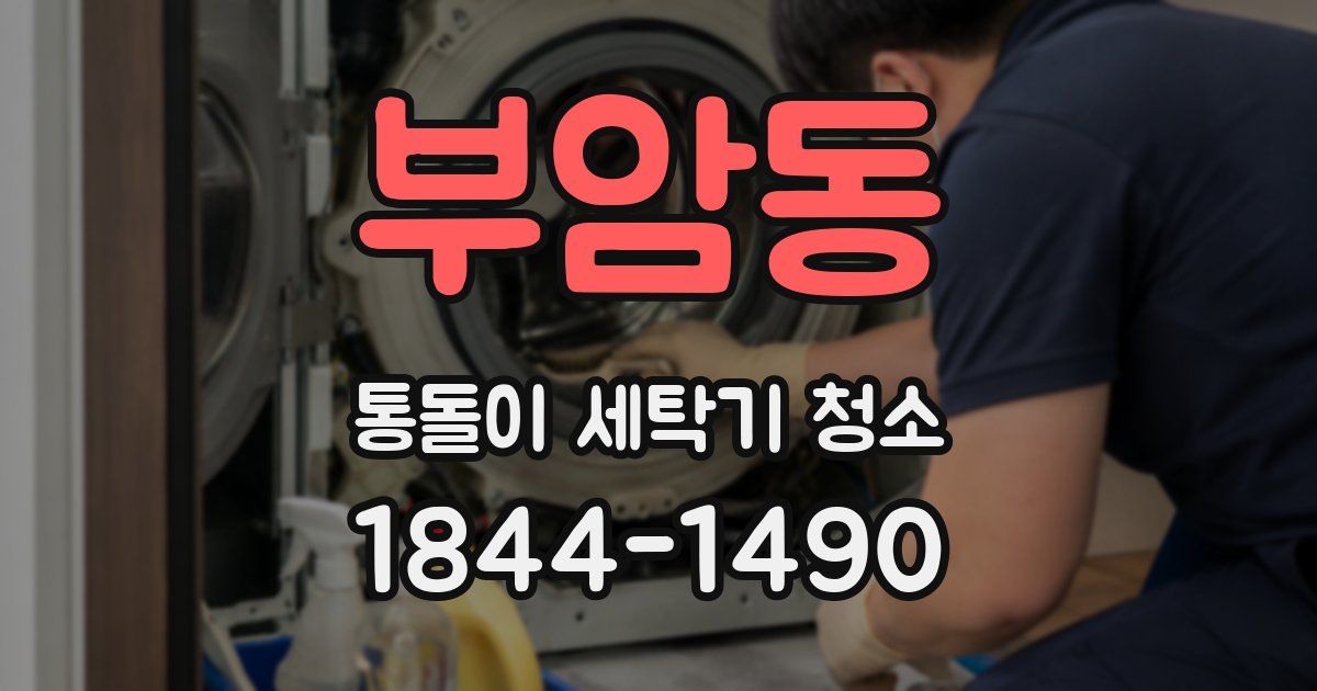 부암동 통돌이 세탁기 청소