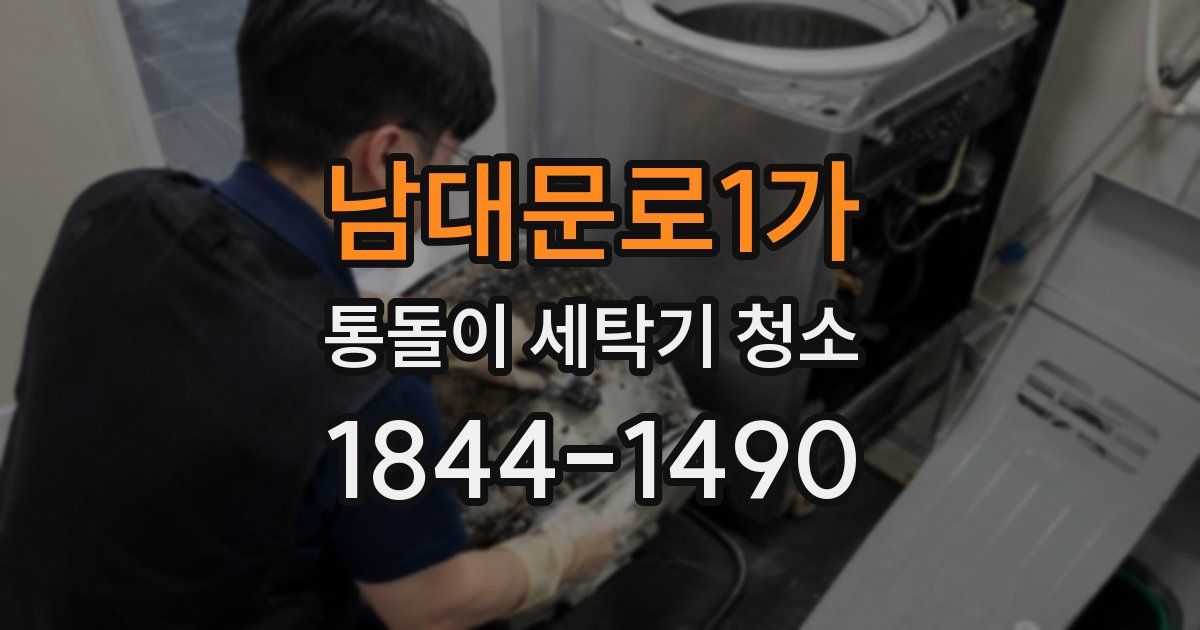 남대문로1가 통돌이 세탁기 청소
