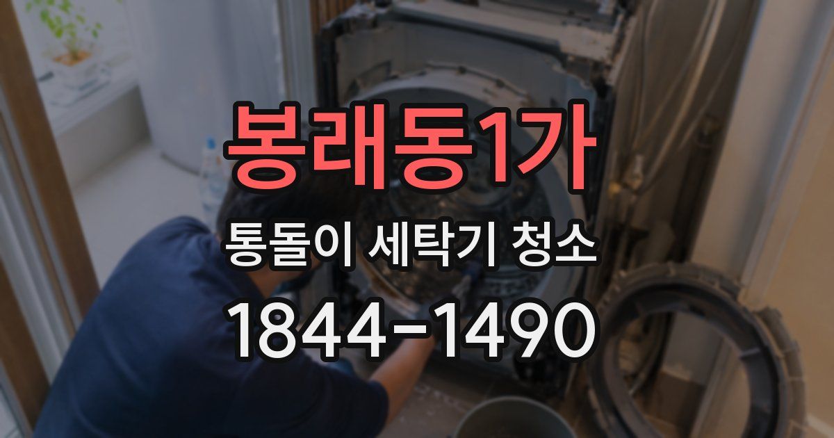 봉래동1가 통돌이 세탁기 청소