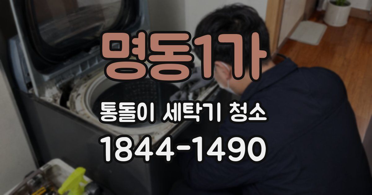 명동1가 통돌이 세탁기 청소