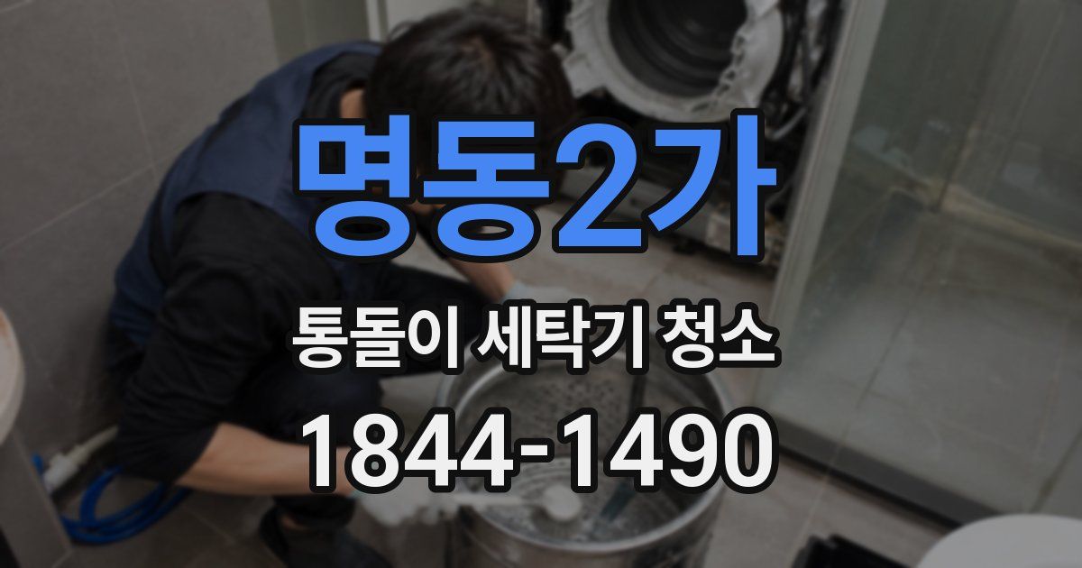 명동2가 통돌이 세탁기 청소
