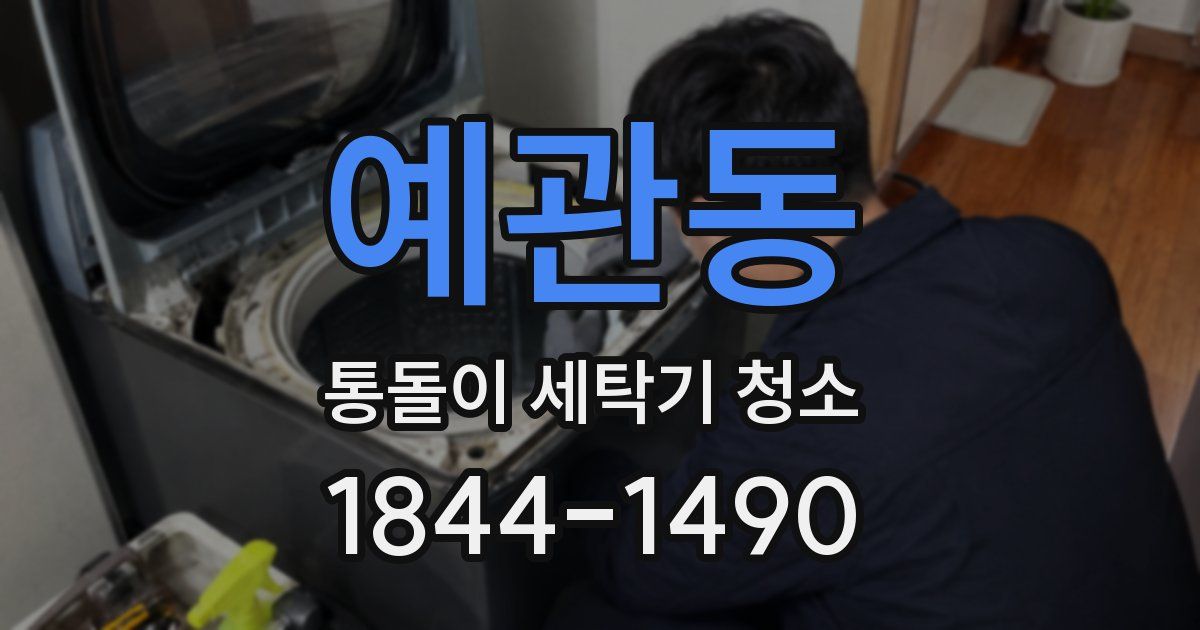 예관동 통돌이 세탁기 청소