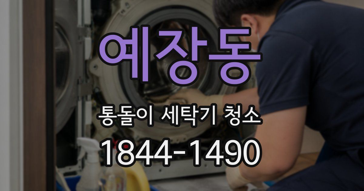 예장동 통돌이 세탁기 청소