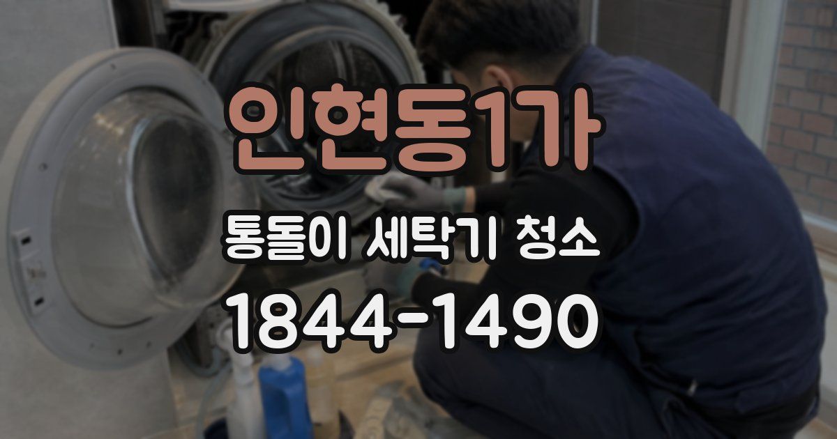 인현동1가 통돌이 세탁기 청소