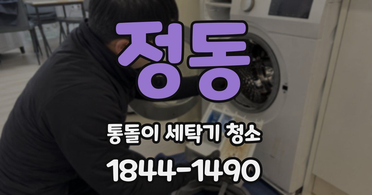 정동 통돌이 세탁기 청소