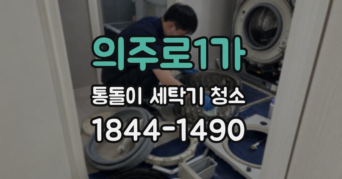 의주로1가 통돌이 세탁기 청소