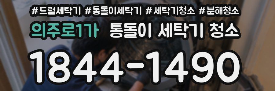 의주로1가 통돌이 세탁기 청소