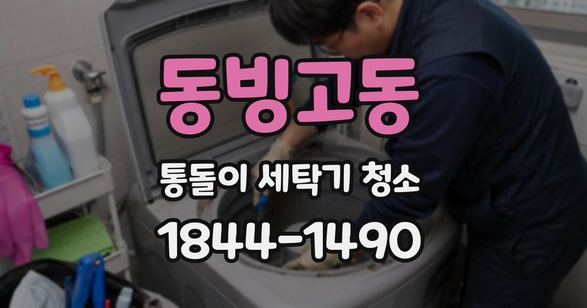 동빙고동 통돌이 세탁기 청소